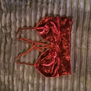 red bralette, size medium, xhilaration brand